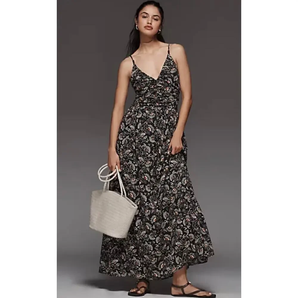 Rails Palm Floral Print A-Line Dress - Size Small